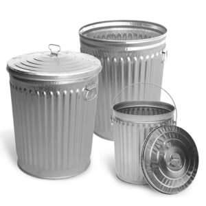 Metal Trash Bins